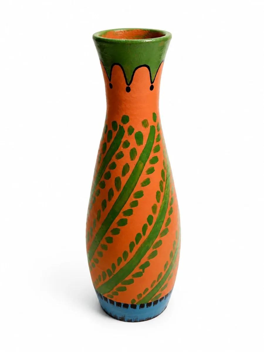 LEAF PRINTED VASE