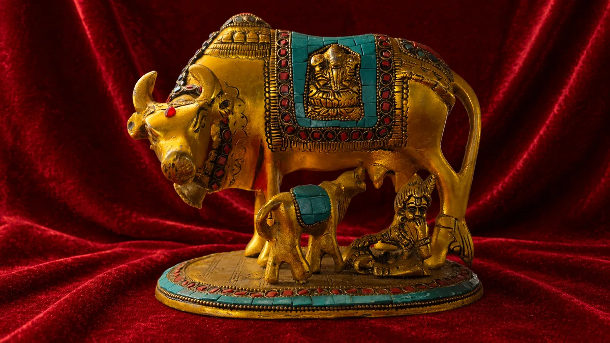 KAMADHENU WITH KRISHNA