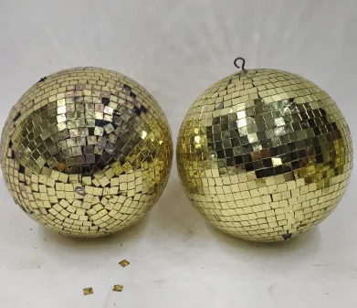 GOLDEN DISCO BALL 8"
