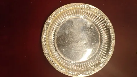 Golden Round Thalam 25cm