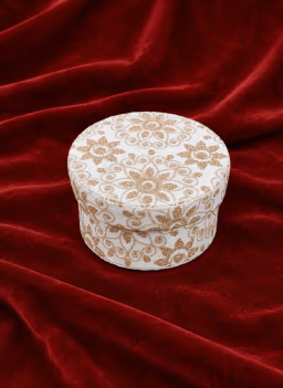 Decorative Small Storage Box Off White