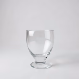 Glass wine round 4 inch