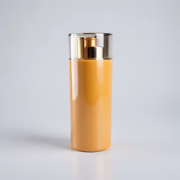 Glass candle golden 9 inch