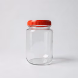 Glass pot round 9 inch