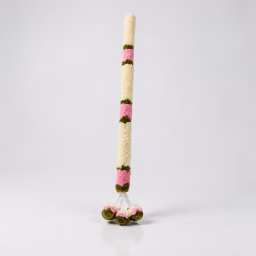 Mala white & pink 3 ft