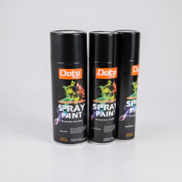 Spray paints black