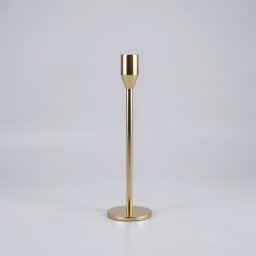 Single candle golden stand 13 inch