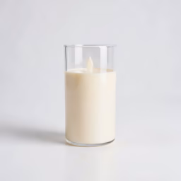 Glass candle 6 inch
