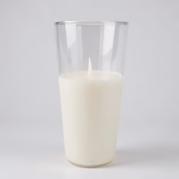 Plain Glass candle 8 inch