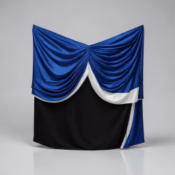 Border frill blue