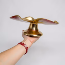 Fruits bowl golden metal 12inch