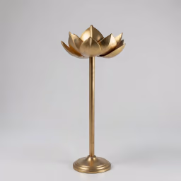 Golden lotus large stand 19 inch