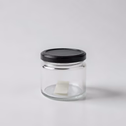 Glass pot round 3 inch