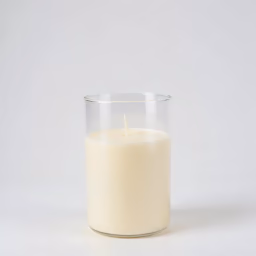 Glass candle, 5 inch