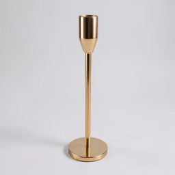 Single golden candle stand 11 inch