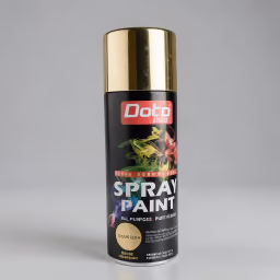 Spray paint bright gold