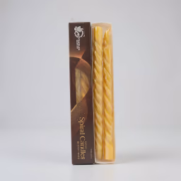Gold spiral candle 10 inch
