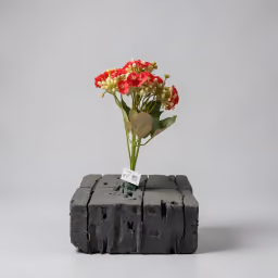 Button blossom bunch red
