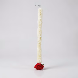 Hangings mala white&red1.5ft