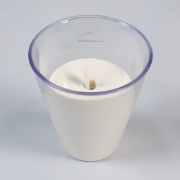 Glass candle 4 inch