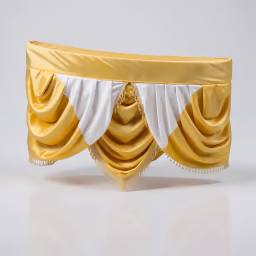 Border frill white& gold