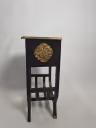 RECTANGULAR WOODEN STOOL DOUBLE DRAWER 3