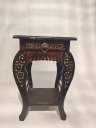 WOODEN STOOL WITH STONES 1