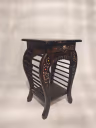 WOODEN STOOL WITH STONES 2