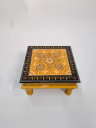 YELLOW PRINTED CHOWKI 01 1