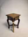 WOODEN STOOL BROWN 02 2