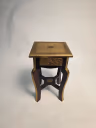 WOODEN STOOL BROWN 02 1