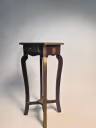 WOODEN STOOL BROWN 03 2