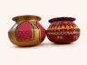 HAND PAINTED HALDI POTS 07 1