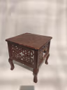 FLORAL WOODEN STOOL 2