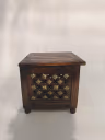GOLD DESIGN WOODEN STOOL 1