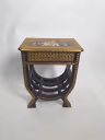 RECTANGULAR WOODEN STOOL SINGLE DRAWER 2
