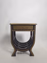 RECTANGULAR WOODEN STOOL SINGLE DRAWER 1