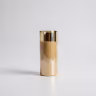 Glass candle golden 9 inch 1