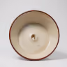 Glass candle golden 9 inch 3