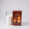Plain Glass candle 7 inch 2