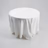 Round Table cloth white. 1