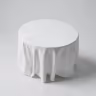 Round Table cloth white. 3