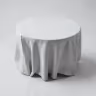 Round Table cloth white. 2