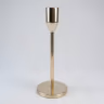 Single golden candle stand 9 inch 2