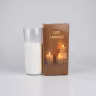 Plain Glass candle 8 inch 2