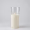 Plain Glass candle 9 inch 2