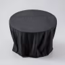 Round table cloth black new 2