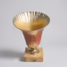 Golden metal flowervase 1.5 ft 3
